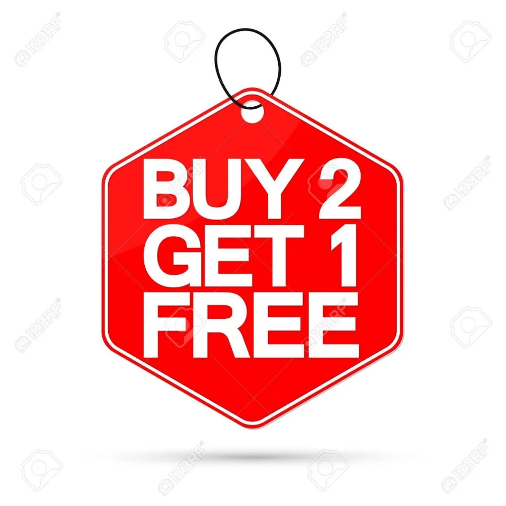 Buy 2 get 1